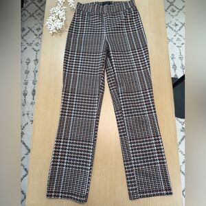Sanctuary Black and White Plaid Cropped Pants